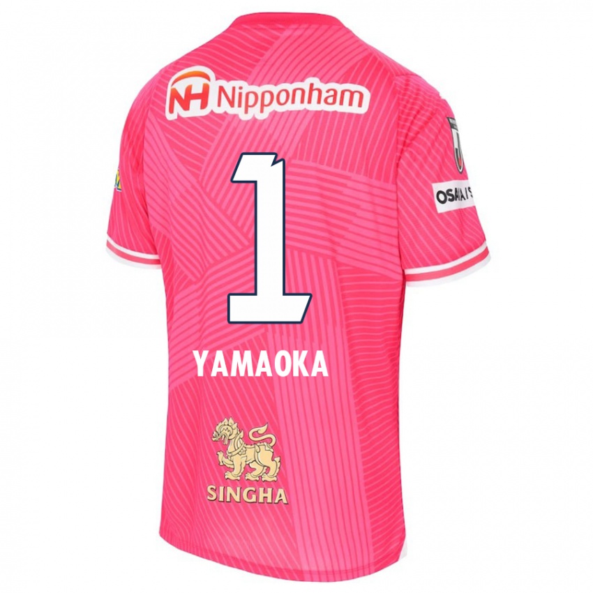 Kinder Kumpei Yamaoka #1 Rosa Weiß Heimtrikot Trikot 2024/25 T-Shirt Österreich