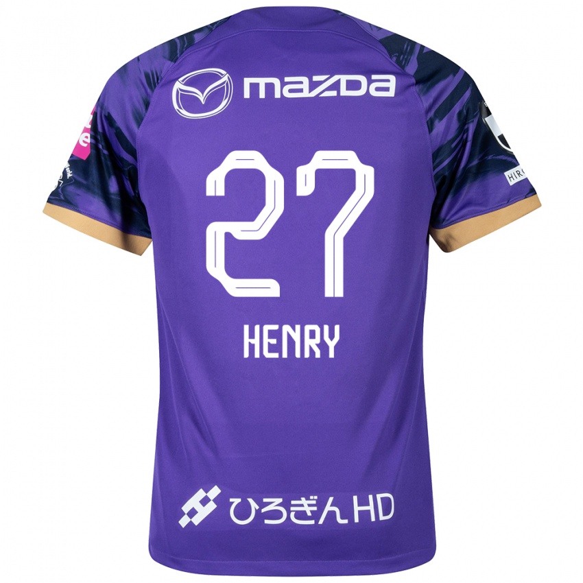 Kinder Osamu Henry Iyoha #27 Lila Weiß Heimtrikot Trikot 2024/25 T-Shirt Österreich