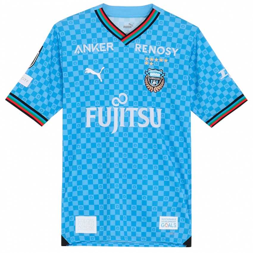 Kinder Asuto Fujita #29 Azurblau Heimtrikot Trikot 2024/25 T-Shirt Österreich