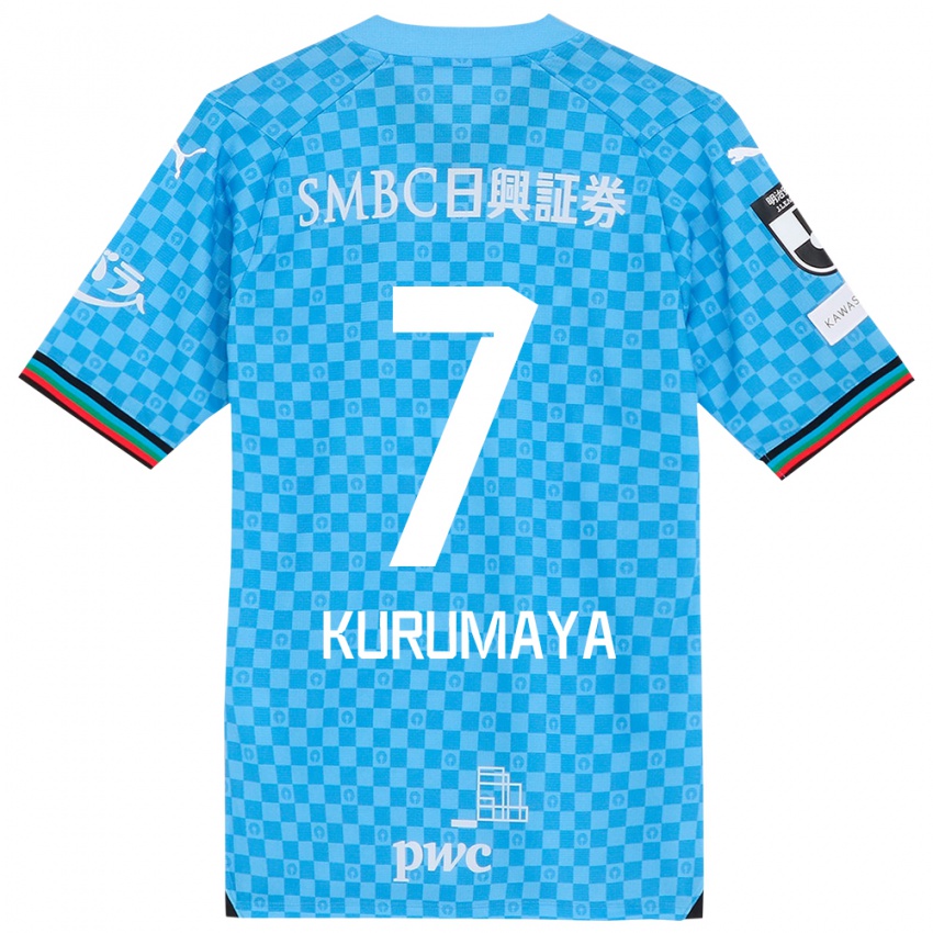 Kinder Shintaro Kurumaya #7 Azurblau Heimtrikot Trikot 2024/25 T-Shirt Österreich