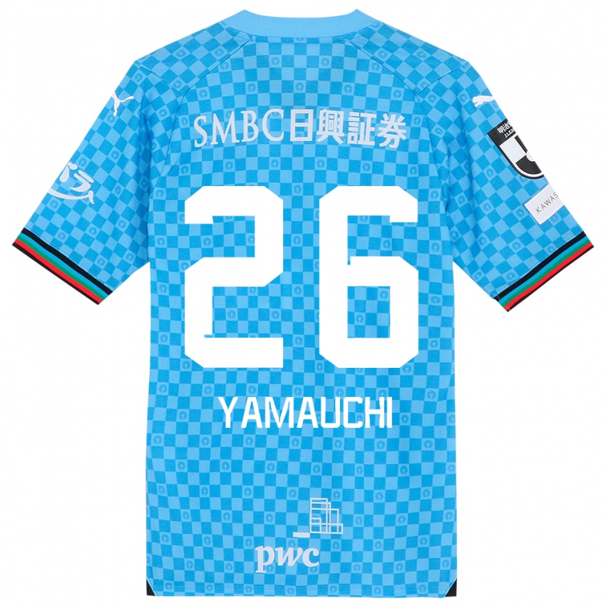 Kinder Hinata Yamauchi #26 Azurblau Heimtrikot Trikot 2024/25 T-Shirt Österreich