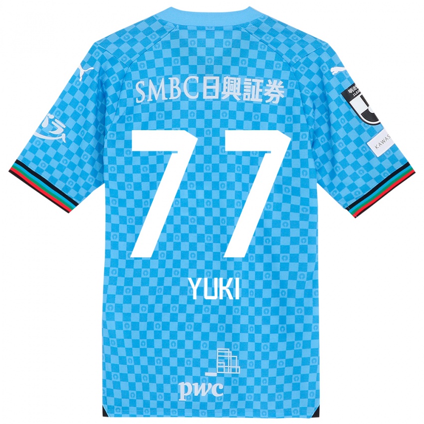 Kinder Yuki Yamamoto #77 Azurblau Heimtrikot Trikot 2024/25 T-Shirt Österreich