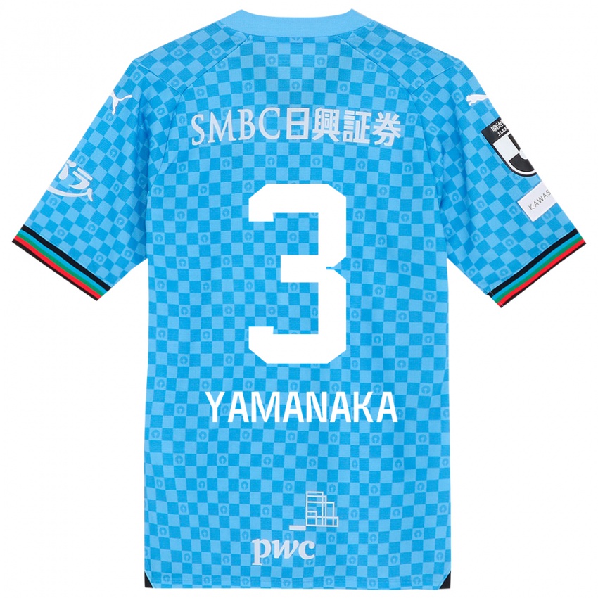 Kinder Daiki Yamanaka #3 Azurblau Heimtrikot Trikot 2024/25 T-Shirt Österreich