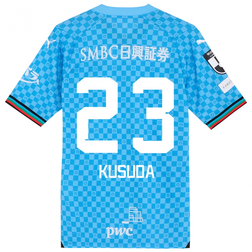 Kinder Haruki Kusuda #23 Azurblau Heimtrikot Trikot 2024/25 T-Shirt Österreich