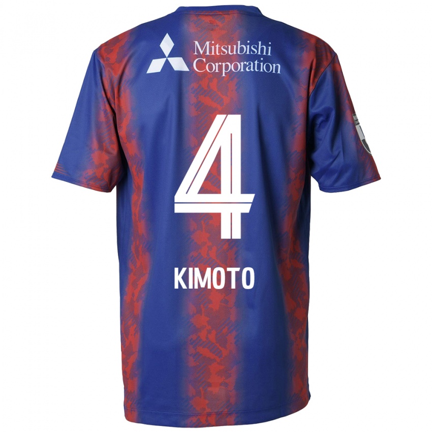 Kinder Yasuki Kimoto #4 Blau Rot Heimtrikot Trikot 2024/25 T-Shirt Österreich