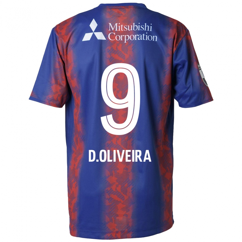 Kinder Diego Oliveira #9 Blau Rot Heimtrikot Trikot 2024/25 T-Shirt Österreich