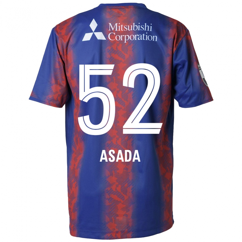 Kinder Rui Asada #52 Blau Rot Heimtrikot Trikot 2024/25 T-Shirt Österreich