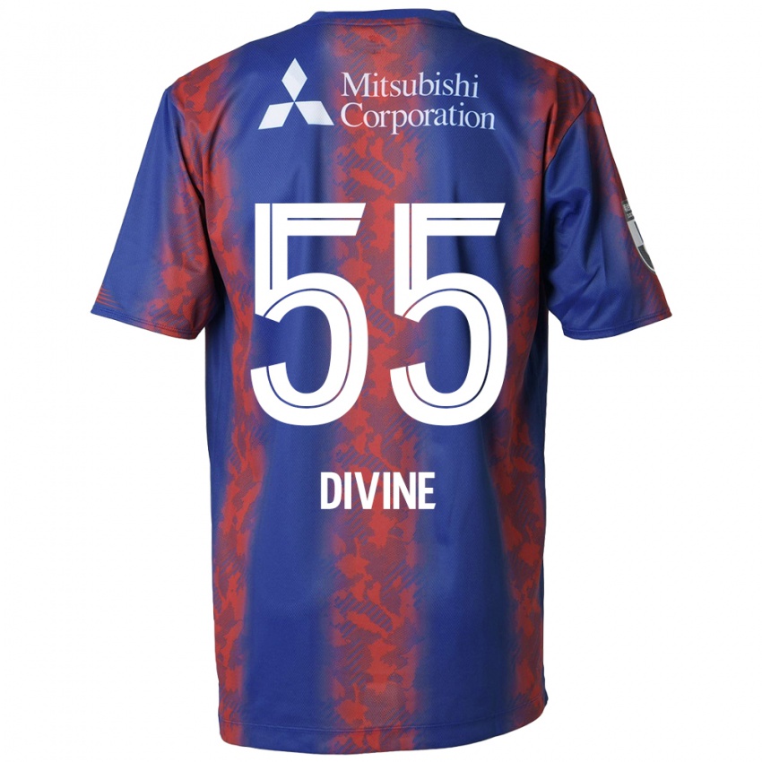 Kinder Divine Chinedu Otani #55 Blau Rot Heimtrikot Trikot 2024/25 T-Shirt Österreich