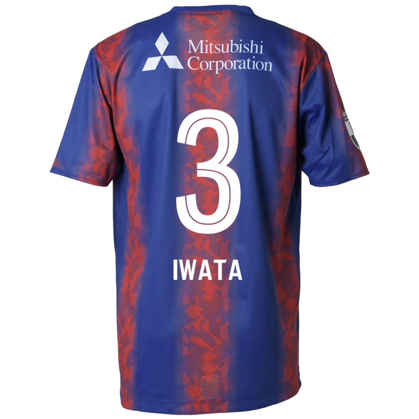 Kinder Yuki Iwata #3 Blau Rot Heimtrikot Trikot 2024/25 T-Shirt Österreich