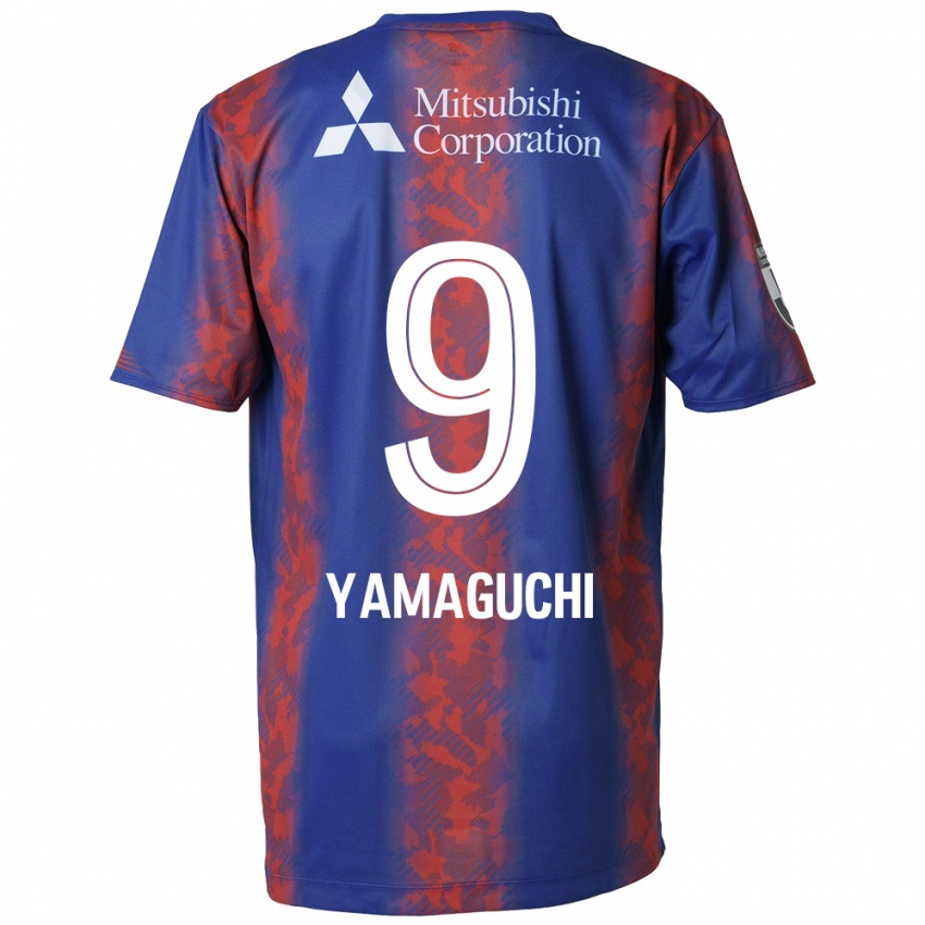 Kinder Taiyo Yamaguchi #9 Blau Rot Heimtrikot Trikot 2024/25 T-Shirt Österreich