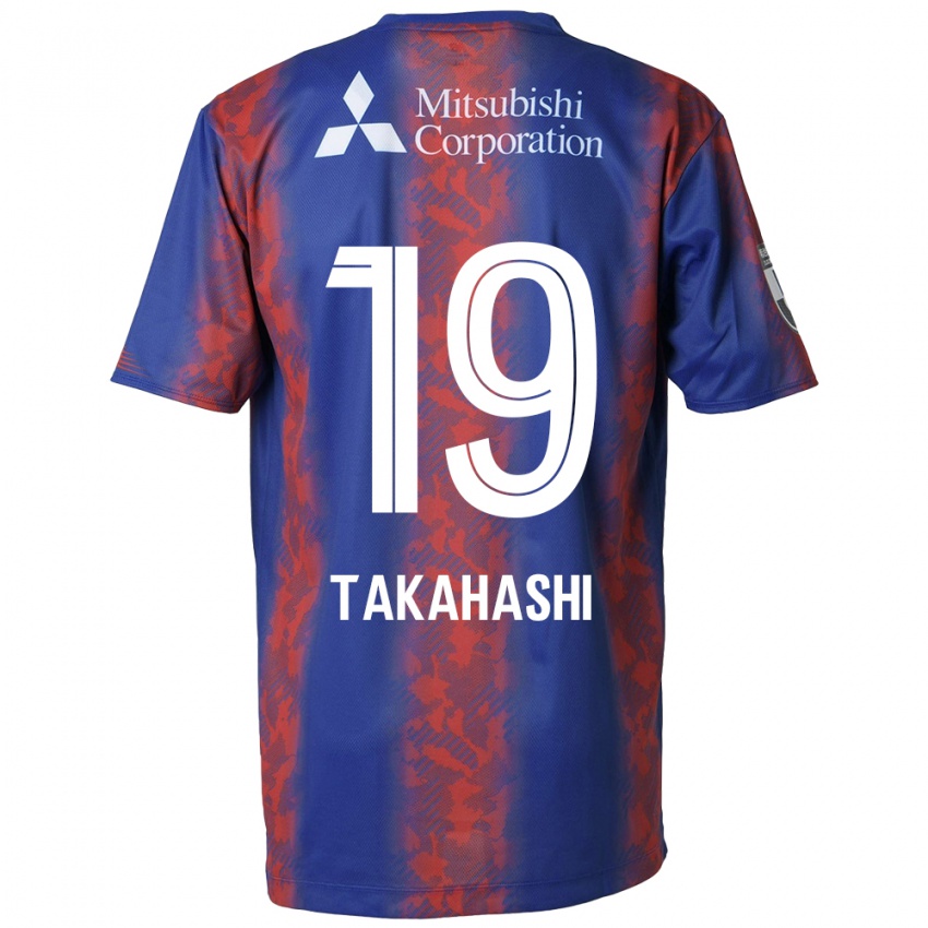 Kinder Yuya Takahashi #19 Blau Rot Heimtrikot Trikot 2024/25 T-Shirt Österreich