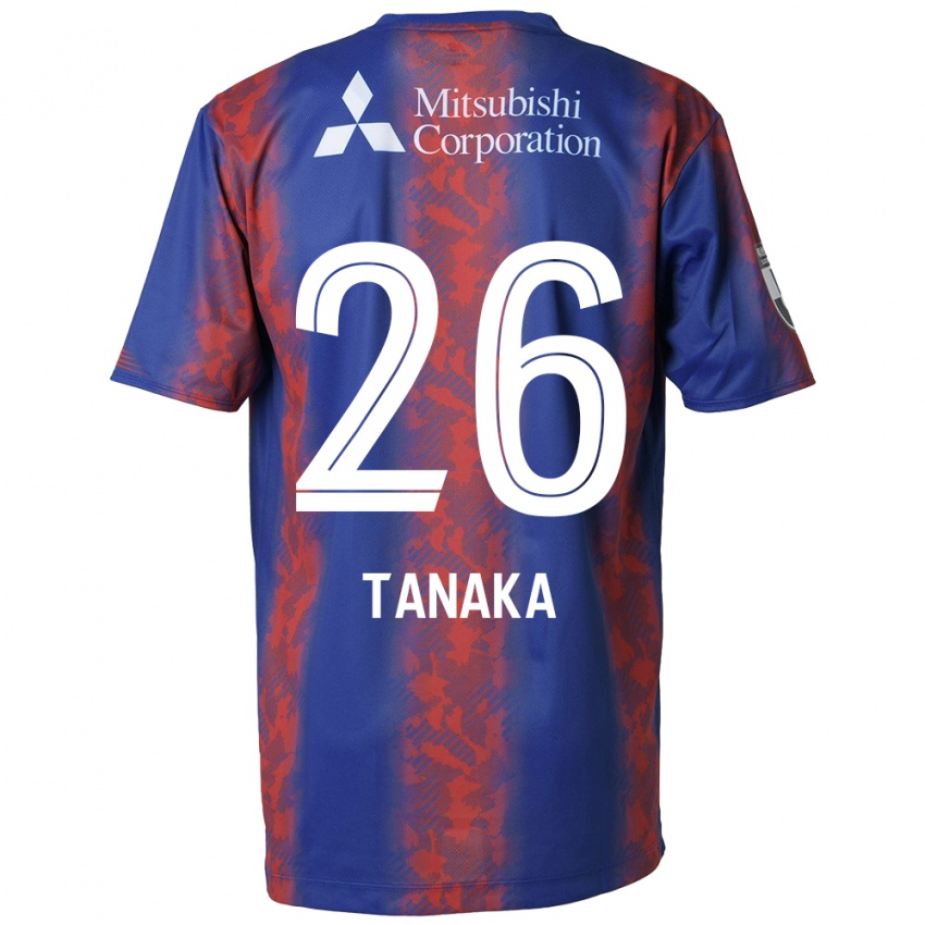 Kinder Haruto Tanaka #26 Blau Rot Heimtrikot Trikot 2024/25 T-Shirt Österreich