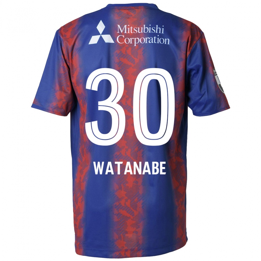 Kinder Matthew Watanabe #30 Blau Rot Heimtrikot Trikot 2024/25 T-Shirt Österreich