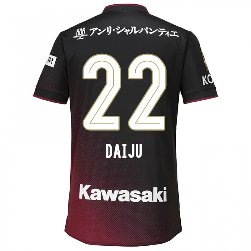 Kinder Daiju Sasaki #22 Schwarz Rot Heimtrikot Trikot 2024/25 T-Shirt Österreich