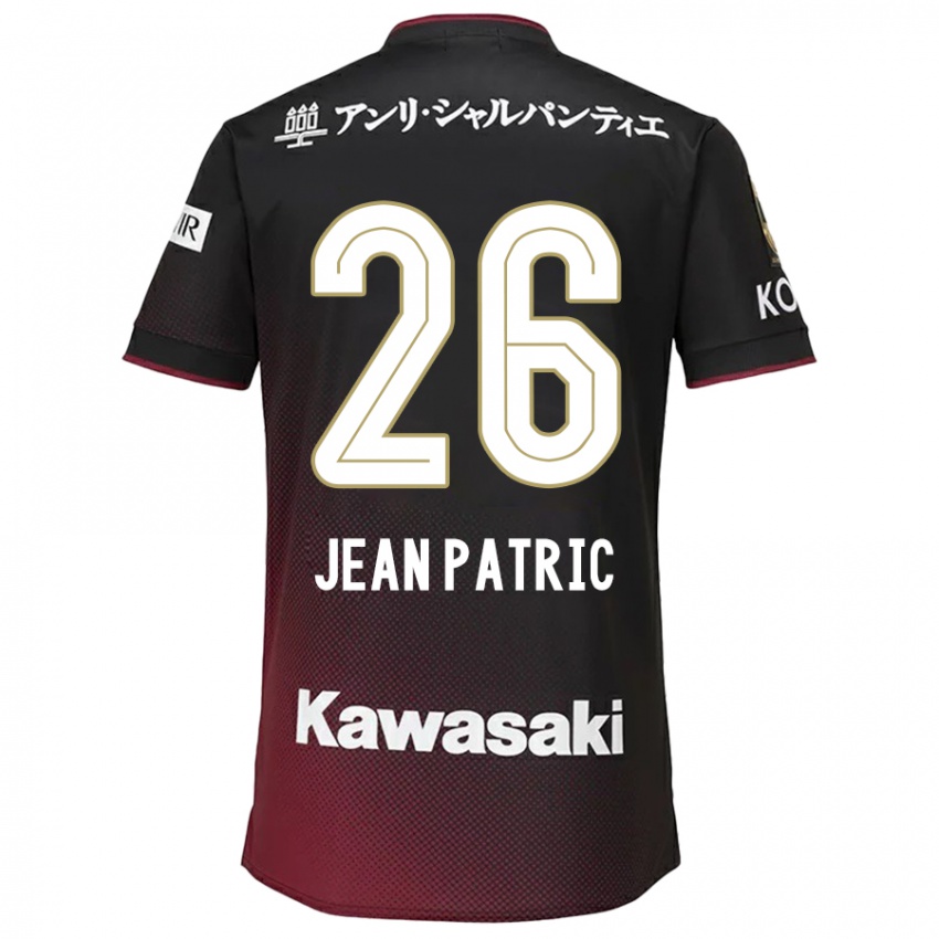 Kinder Jean Patric #26 Schwarz Rot Heimtrikot Trikot 2024/25 T-Shirt Österreich