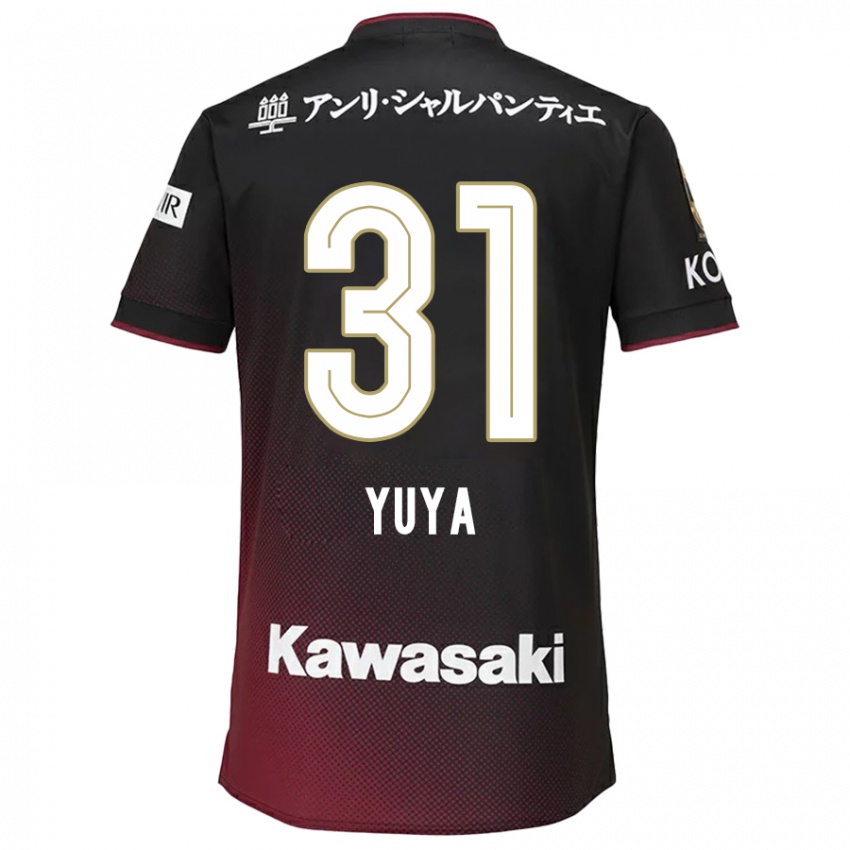 Kinder Yuya Nakasaka #31 Schwarz Rot Heimtrikot Trikot 2024/25 T-Shirt Österreich