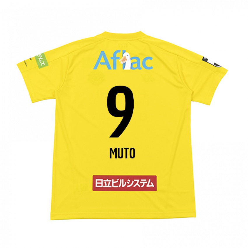 Kinder Yuki Muto #9 Gelb Schwarz Heimtrikot Trikot 2024/25 T-Shirt Österreich