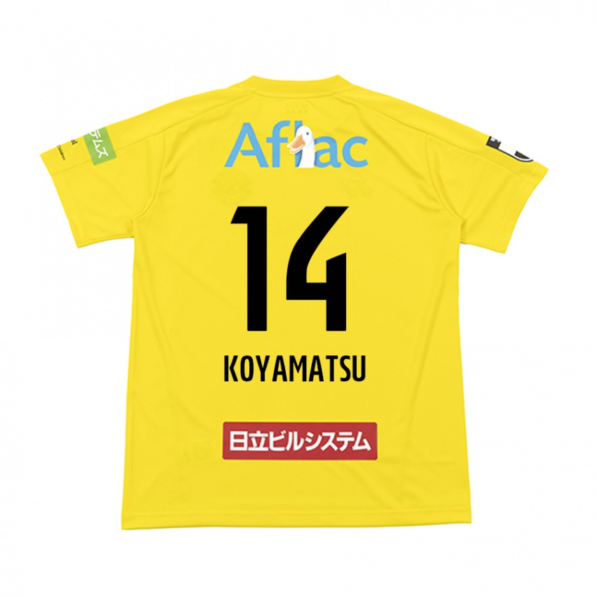 Kinder Tomoya Koyamatsu #14 Gelb Schwarz Heimtrikot Trikot 2024/25 T-Shirt Österreich