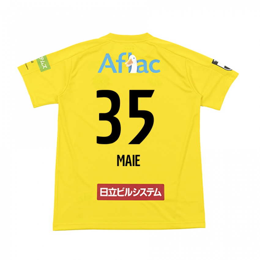 Kinder Hidetaka Maie #35 Gelb Schwarz Heimtrikot Trikot 2024/25 T-Shirt Österreich