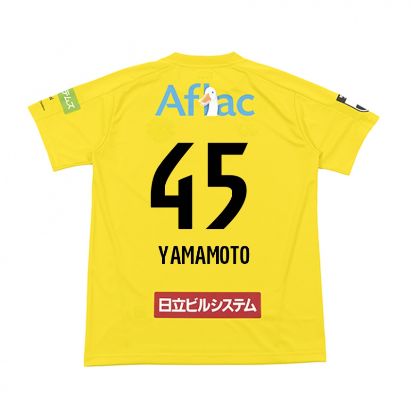 Kinder Ota Yamamoto #45 Gelb Schwarz Heimtrikot Trikot 2024/25 T-Shirt Österreich