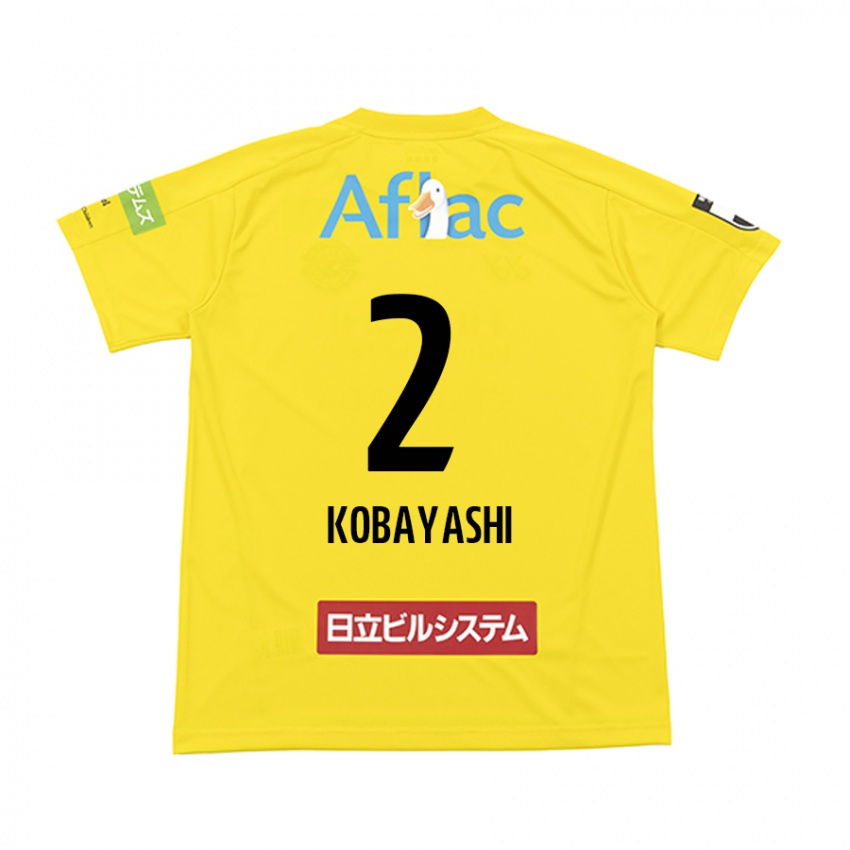 Kinder Kensei Kobayashi #2 Gelb Schwarz Heimtrikot Trikot 2024/25 T-Shirt Österreich