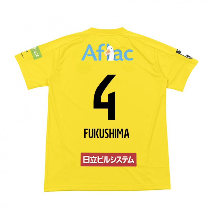 Kinder Taiga Fukushima #4 Gelb Schwarz Heimtrikot Trikot 2024/25 T-Shirt Österreich