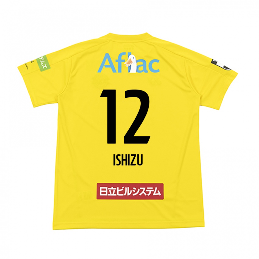 Kinder Kazuki Ishizu #12 Gelb Schwarz Heimtrikot Trikot 2024/25 T-Shirt Österreich