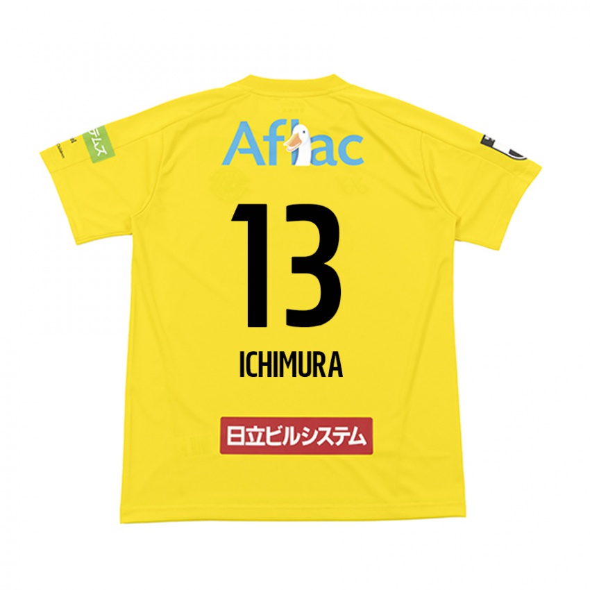 Kinder Ken Ichimura #13 Gelb Schwarz Heimtrikot Trikot 2024/25 T-Shirt Österreich