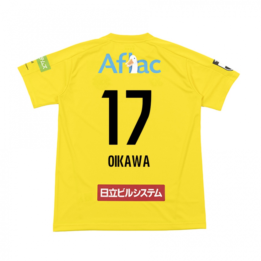 Kinder Koki Oikawa #17 Gelb Schwarz Heimtrikot Trikot 2024/25 T-Shirt Österreich