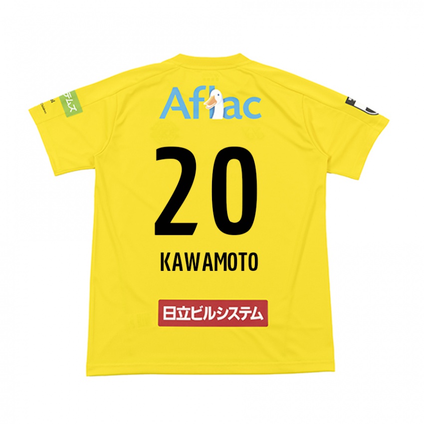 Kinder Daizen Kawamoto #20 Gelb Schwarz Heimtrikot Trikot 2024/25 T-Shirt Österreich