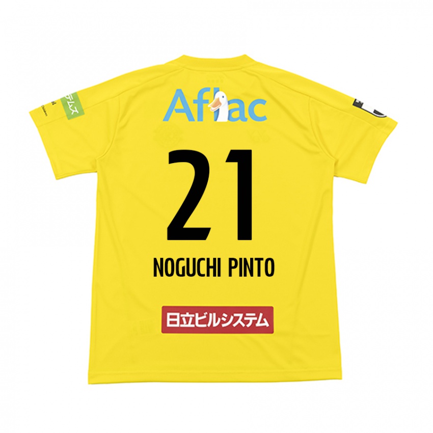 Kinder Amato Noguchi Pinto #21 Gelb Schwarz Heimtrikot Trikot 2024/25 T-Shirt Österreich