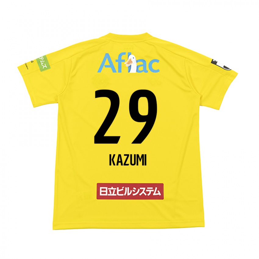 Kinder Takuto Kazumi #29 Gelb Schwarz Heimtrikot Trikot 2024/25 T-Shirt Österreich