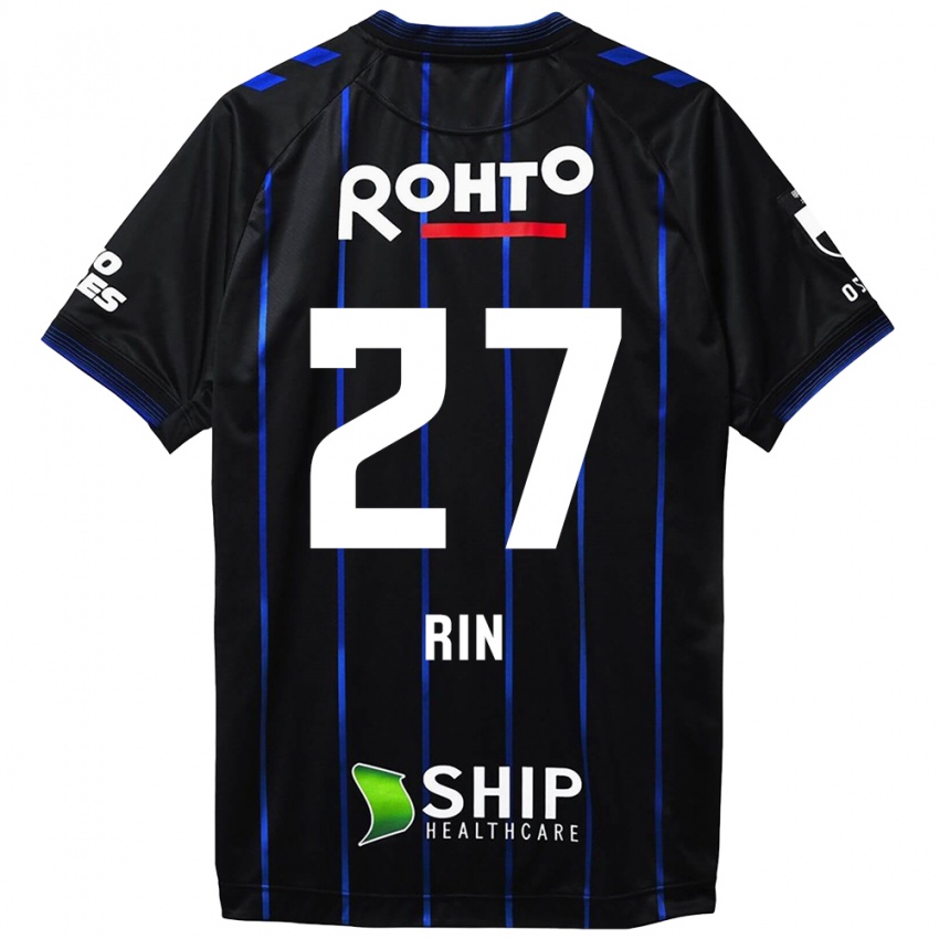 Kinder Rin Mito #27 Schwarz Blau Heimtrikot Trikot 2024/25 T-Shirt Österreich