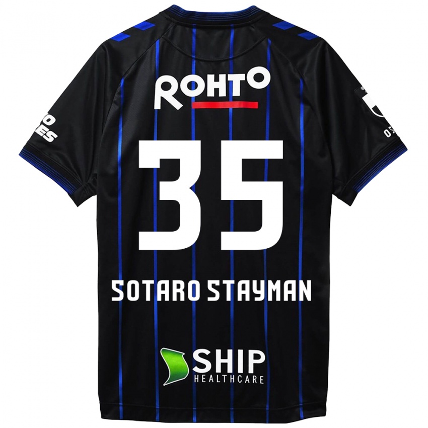 Kinder Joshua Sotaro Stayman #35 Schwarz Blau Heimtrikot Trikot 2024/25 T-Shirt Österreich