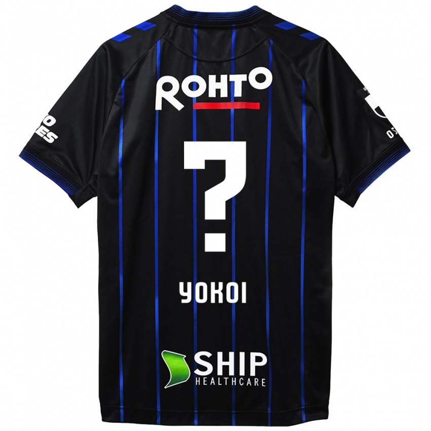 Kinder Yuya Yokoi #0 Schwarz Blau Heimtrikot Trikot 2024/25 T-Shirt Österreich