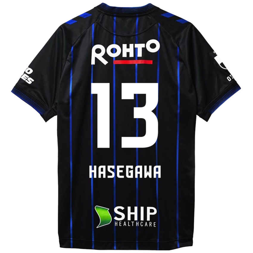 Kinder Kosei Hasegawa #13 Schwarz Blau Heimtrikot Trikot 2024/25 T-Shirt Österreich