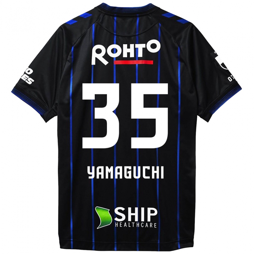 Kinder Haruta Yamaguchi #35 Schwarz Blau Heimtrikot Trikot 2024/25 T-Shirt Österreich