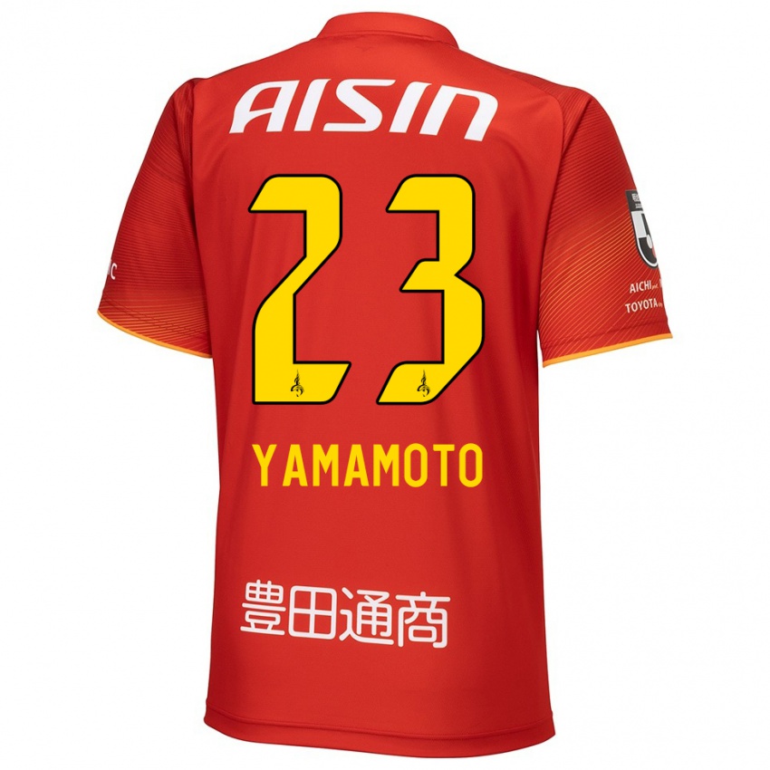 Kinder Haruki Yamamoto #23 Rot Weiß Gelb Heimtrikot Trikot 2024/25 T-Shirt Österreich