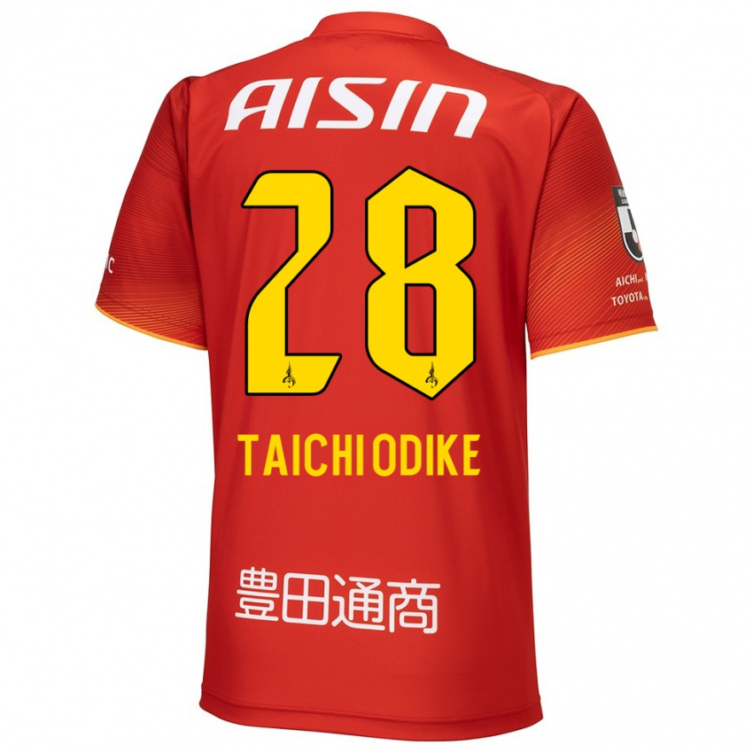 Kinder Chisom Taichi Odike #28 Rot Weiß Gelb Heimtrikot Trikot 2024/25 T-Shirt Österreich