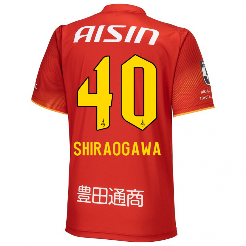 Kinder Rekuto Shiraogawa #40 Rot Weiß Gelb Heimtrikot Trikot 2024/25 T-Shirt Österreich