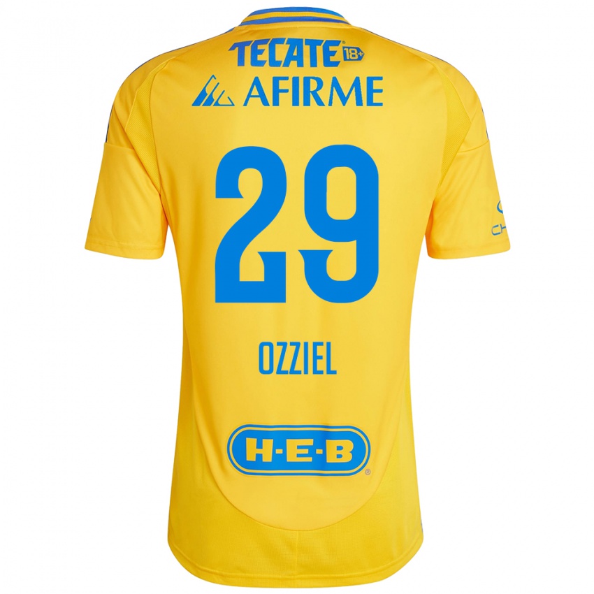 Kinder Ozziel Herrera #29 Goldgelb Heimtrikot Trikot 2024/25 T-Shirt Österreich