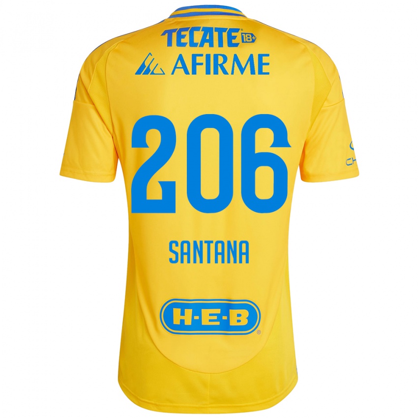 Kinder Joel Santana #206 Goldgelb Heimtrikot Trikot 2024/25 T-Shirt Österreich