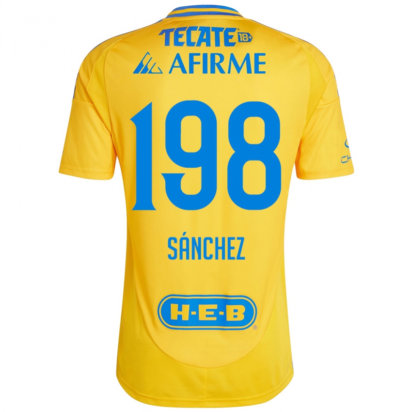 Kinder Diego Sánchez #198 Goldgelb Heimtrikot Trikot 2024/25 T-Shirt Österreich