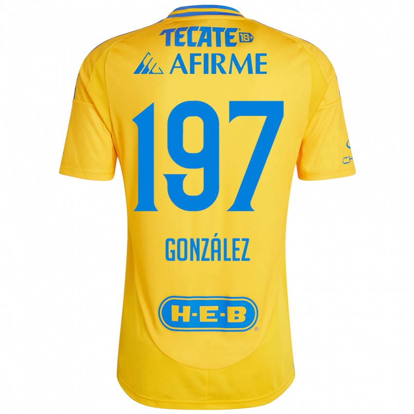 Kinder Germán González #197 Goldgelb Heimtrikot Trikot 2024/25 T-Shirt Österreich