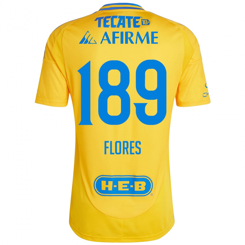 Kinder Rolando Flores #189 Goldgelb Heimtrikot Trikot 2024/25 T-Shirt Österreich