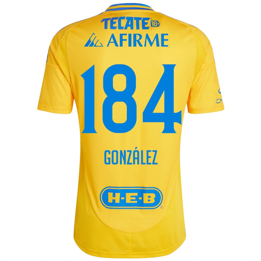 Kinder Erick González #184 Goldgelb Heimtrikot Trikot 2024/25 T-Shirt Österreich