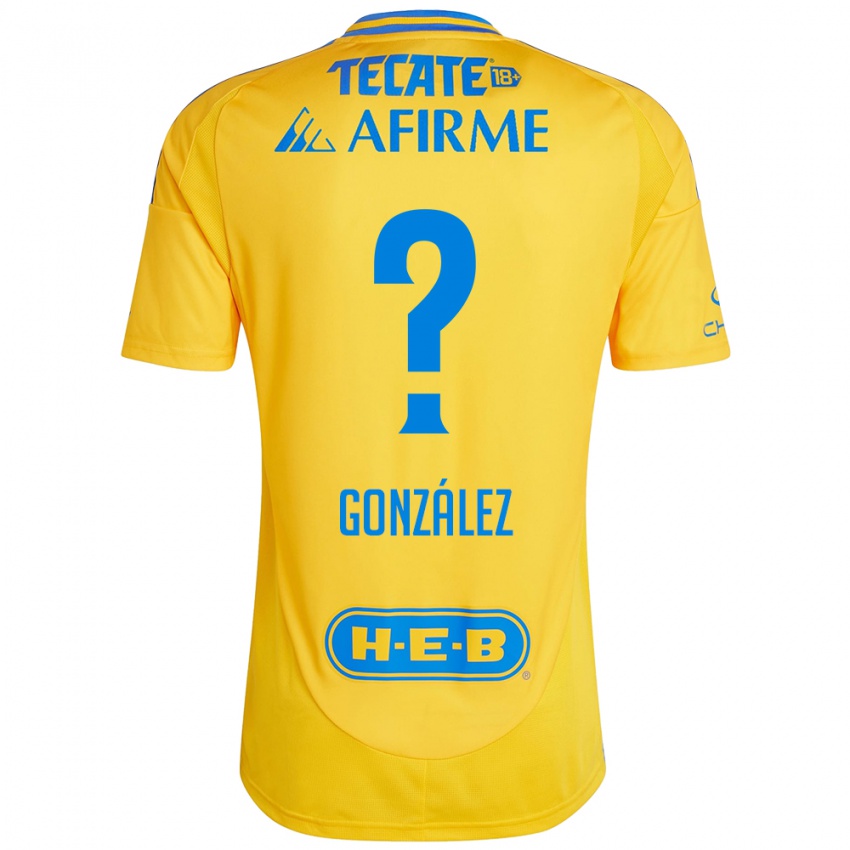 Kinder Fernando González #0 Goldgelb Heimtrikot Trikot 2024/25 T-Shirt Österreich