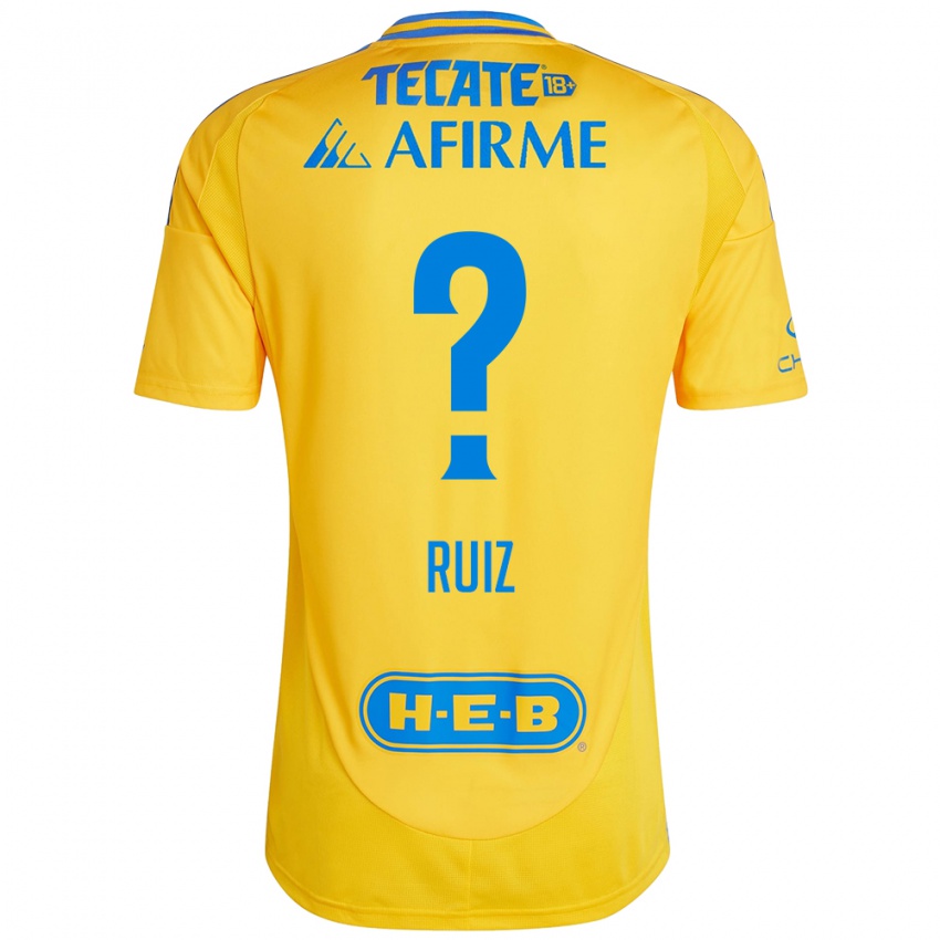 Kinder Luis Ruiz #0 Goldgelb Heimtrikot Trikot 2024/25 T-Shirt Österreich