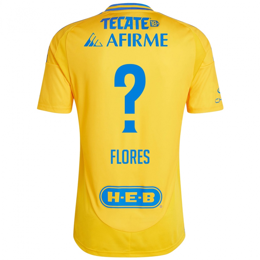 Kinder Hernán Flores #0 Goldgelb Heimtrikot Trikot 2024/25 T-Shirt Österreich