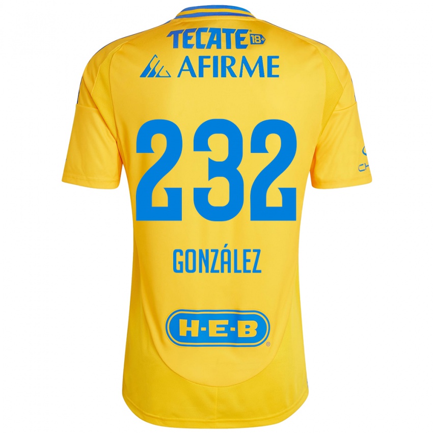 Kinder César González #232 Goldgelb Heimtrikot Trikot 2024/25 T-Shirt Österreich